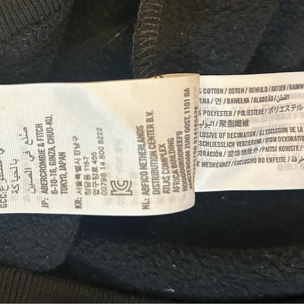 EUC Mens Hollister Grey Black Block Crewneck‎ Sweater Size Medium - Picture 9 of 9